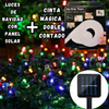 NUEVAS LUCES NAVIDEÑAS CON PANEL SOLAR + CINTA MAGICA DOBLE CONTACTO